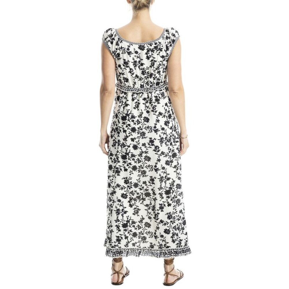 Max Studio Womens Sweetheart Neck Cap Sleeve Maxi Dress - Picture 2 of 3
